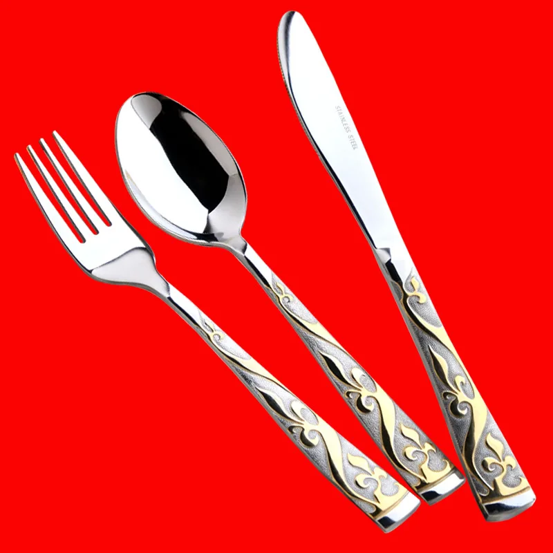304Western tableware set stainless steel cutlery set dinnerware luxury china dinnerware set of spoons and forks dinnerware
304Western tableware set stainless steel cutlery set dinnerware luxury china dinnerware set of spoons and forks dinnerware
