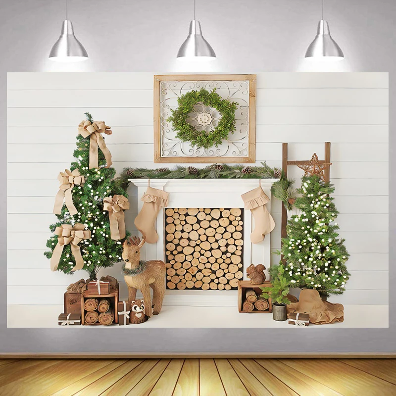 White Wood Backgrounds For Photography Merry Christmas Festivals Fireplace Wood Reindeer Child Baby Photo Backdrop Photo Studio
White Wood Backgrounds For Photography Merry Christmas Festivals Fireplace Wood Reindeer Child Baby Photo Backdrop Photo Studio