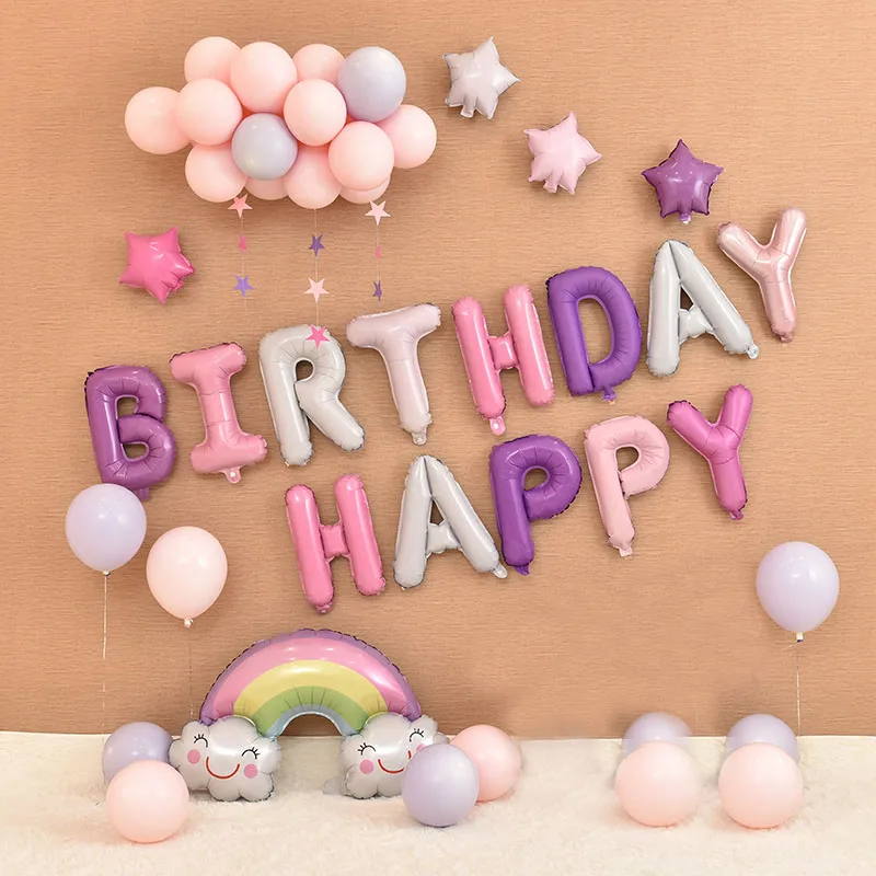 Happy Birthday Foil Balloon Party DIY Table Decorations Kids Baby Boy Girl Adult Unicorn Supplies My First 1st 1 Year Favors
Happy Birthday Foil Balloon Party DIY Table Decorations Kids Baby Boy Girl Adult Unicorn Supplies My First 1st 1 Year Favors