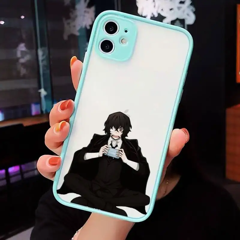 Japan anime bungou stray Phone Case For iPhone 12 11 Mini Pro XR XS Max 7 8 Plus X Matte transparent blue Back Cover
Japan anime bungou stray Phone Case For iPhone 12 11 Mini Pro XR XS Max 7 8 Plus X Matte transparent blue Back Cover