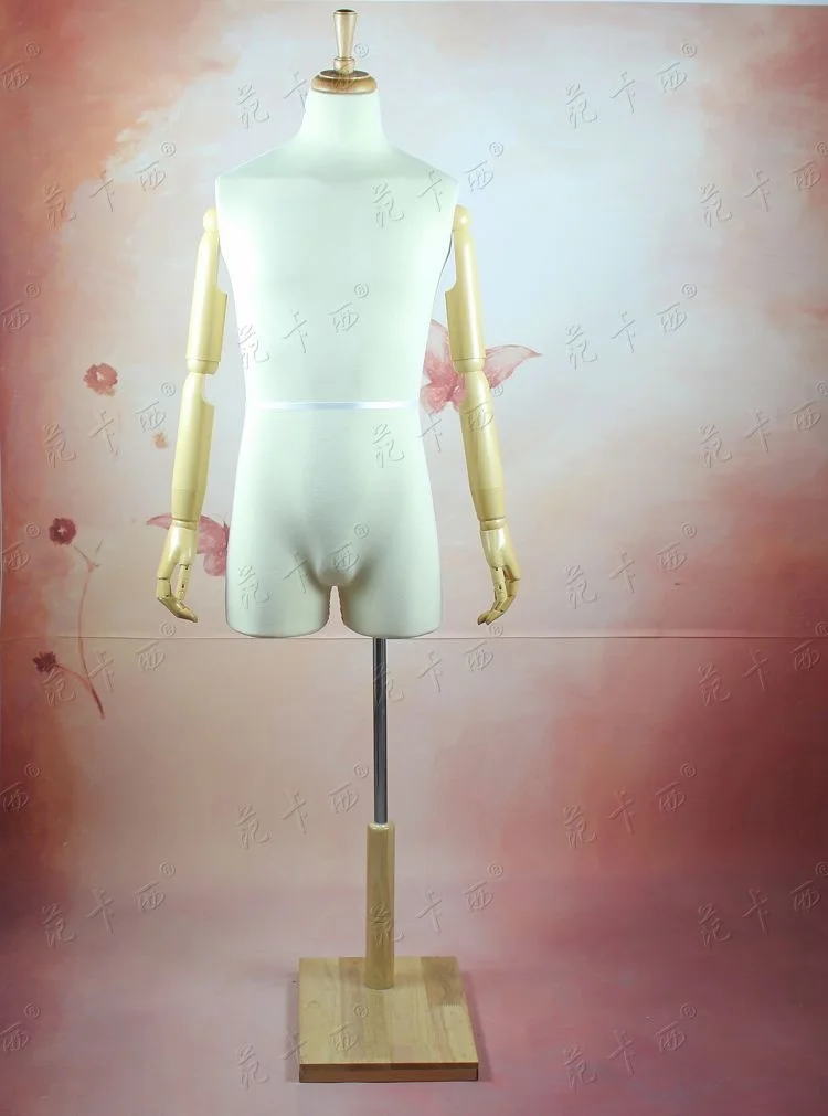 Props half body male cloth mannequin suit formal dress model men's fabric mannequin with wooden arms and shoes pants rack
Props half body male cloth mannequin suit formal dress model men's fabric mannequin with wooden arms and shoes pants rack
