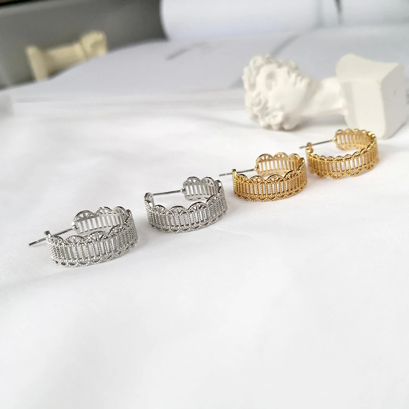 GHIDBK Handmade Square Hollow Statement Hoop Earrings Dainty Unique Design Wide Ring Earring Handmade Trendy Earring Hoops
GHIDBK Handmade Square Hollow Statement Hoop Earrings Dainty Unique Design Wide Ring Earring Handmade Trendy Earring Hoops