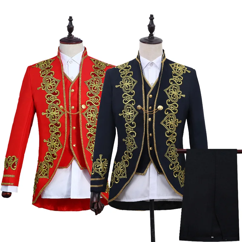 Royal Prince Costume Vintage Baroque Jacket Vest Coat Pants for Men Wedding Groom Blazer Suit Party Halloween Custome Cosplay
Royal Prince Costume Vintage Baroque Jacket Vest Coat Pants for Men Wedding Groom Blazer Suit Party Halloween Custome Cosplay