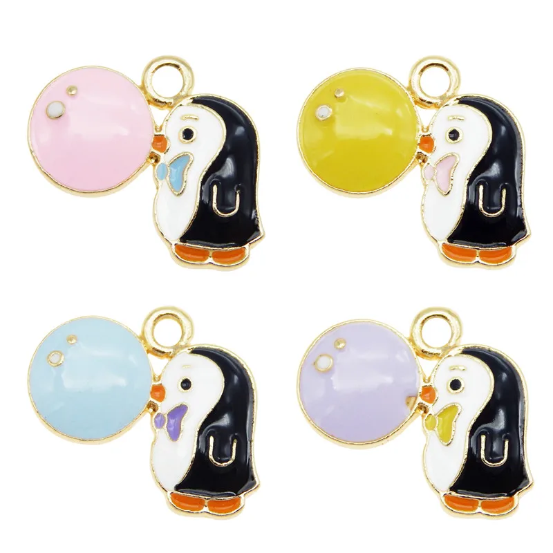 4pcs/lot Mix Animals Pendant Cute Enamel Penguin Bubble Charms Earrings Necklace Pendant Accessories Handmade DIY Crafts
4pcs/lot Mix Animals Pendant Cute Enamel Penguin Bubble Charms Earrings Necklace Pendant Accessories Handmade DIY Crafts