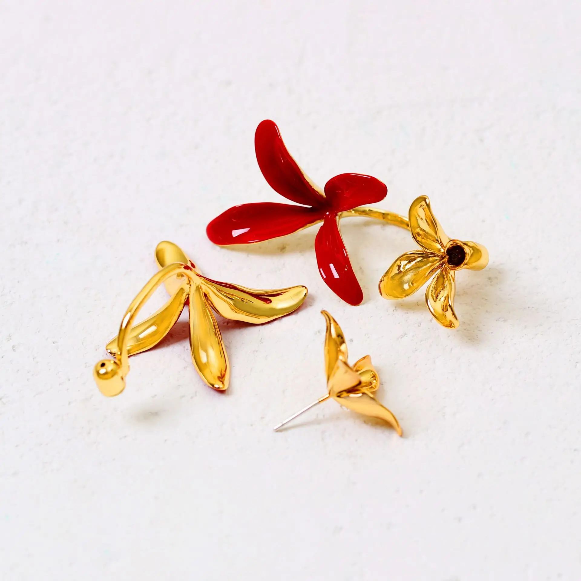 Fashion Girls Born Pretty Flower Earrings Real Gold Aretes Ladies Jeweries And Earing QJ099
Fashion Girls Born Pretty Flower Earrings Real Gold Aretes Ladies Jeweries And Earing QJ099