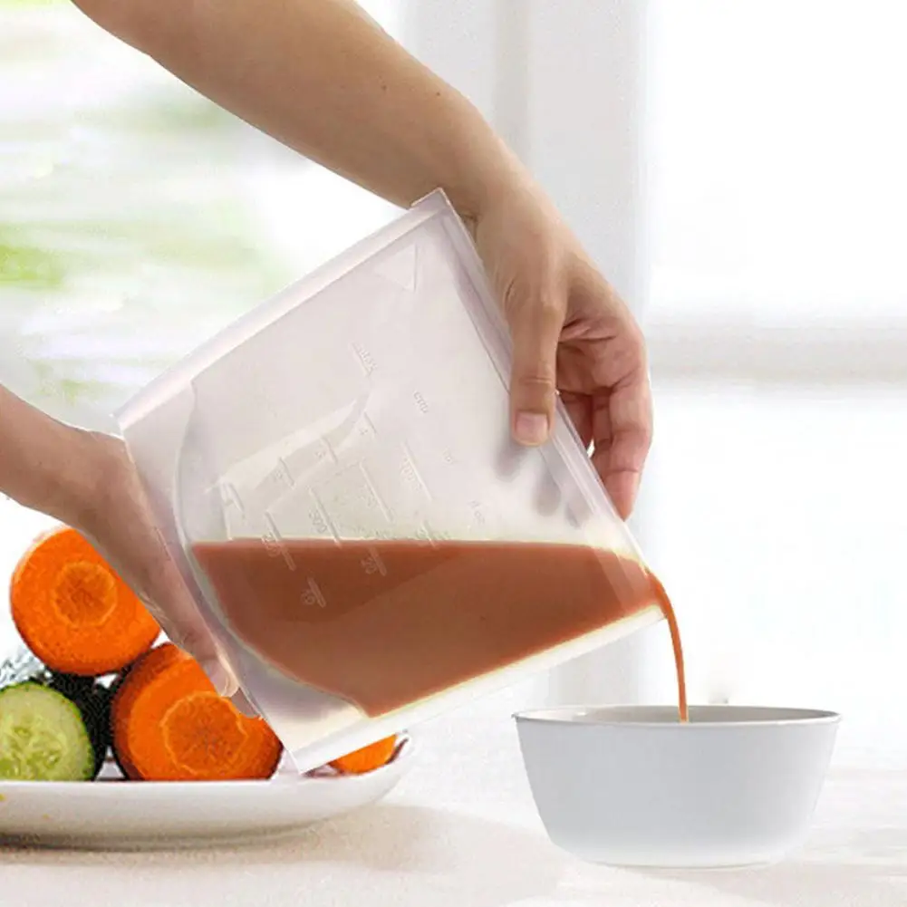Silicone Food Storage Containers Leakproof Containers Reusable Stand Up Zip Shut Bag Cup Fresh Bag Food Storage Bag Fresh Wrap
Silicone Food Storage Containers Leakproof Containers Reusable Stand Up Zip Shut Bag Cup Fresh Bag Food Storage Bag Fresh Wrap