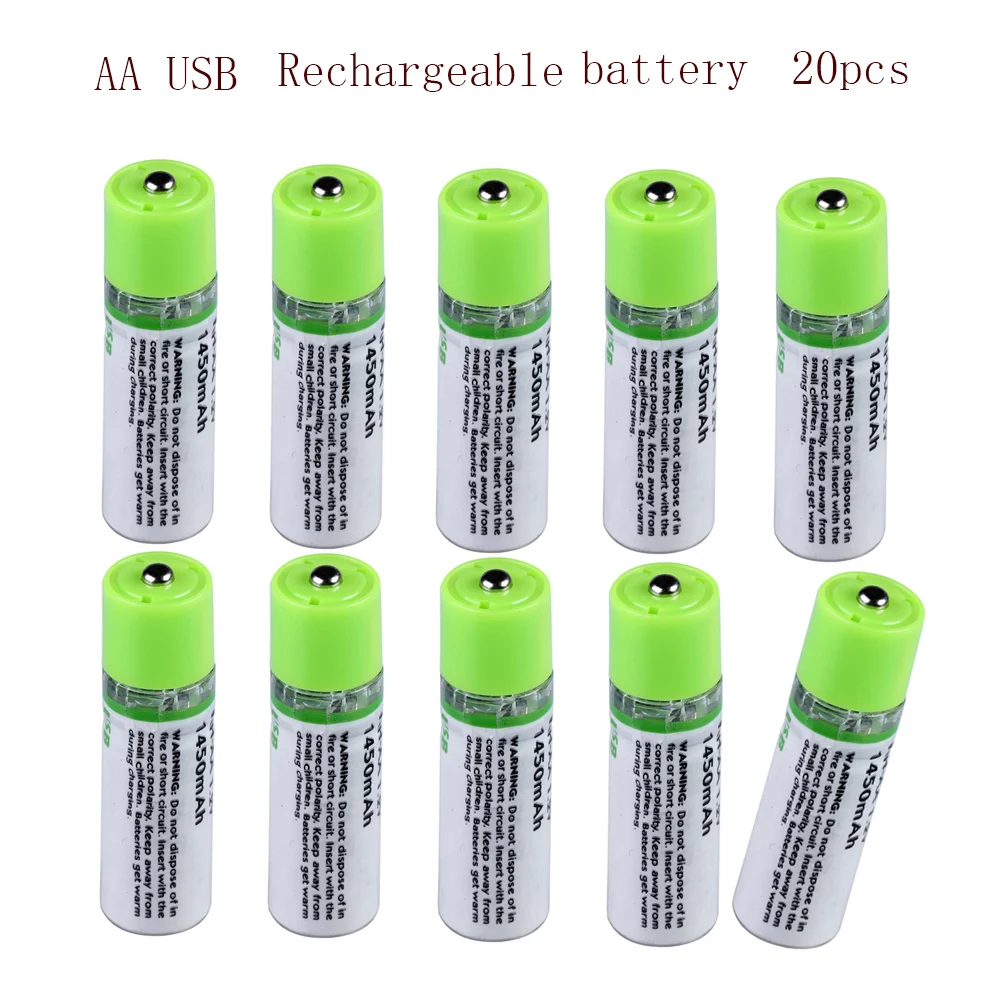 Аккумуляторы AA, 1,2 в, 1450 мА ч, 20 шт., USB, быстрая зарядка, Li-po, высокое качество, 2 А, Bateria RoHS CE
Аккумуляторы AA, 1,2 в, 1450 мА ч, 20 шт., USB, быстрая зарядка, Li-po, высокое качество, 2 А, Bateria RoHS CE