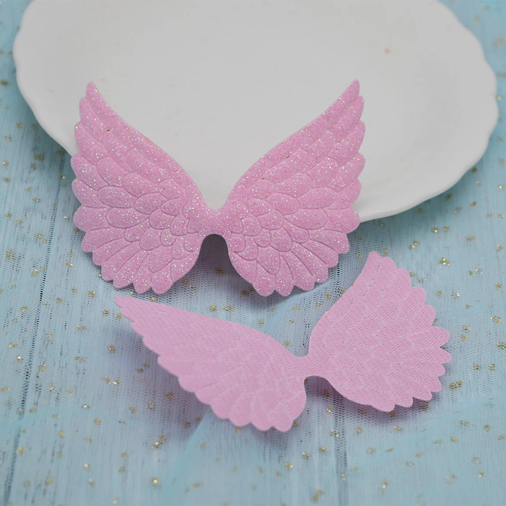 20Pcs/pack 95*65mm Angel Wing Appliques Single Sided Glitter Powders Fairy Wing Patches DIY Headwear Hairpin Bow Tie Decoration
20Pcs/pack 95*65mm Angel Wing Appliques Single Sided Glitter Powders Fairy Wing Patches DIY Headwear Hairpin Bow Tie Decoration