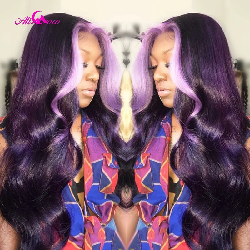 Ali Coco Blonde Berry Colored Human Hair Lace Front Wigs Pre Plucked Purple Highlights Wig Colored Human Hair Wigs For Women
Ali Coco Blonde Berry Colored Human Hair Lace Front Wigs Pre Plucked Purple Highlights Wig Colored Human Hair Wigs For Women