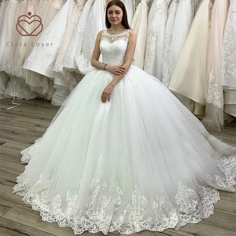 2021 new White Lace Applique Prom bride dresses Dress Wedding Lace luxury Wedding Dress vestido de noiva floor length gowns
2021 new White Lace Applique Prom bride dresses Dress Wedding Lace luxury Wedding Dress vestido de noiva floor length gowns