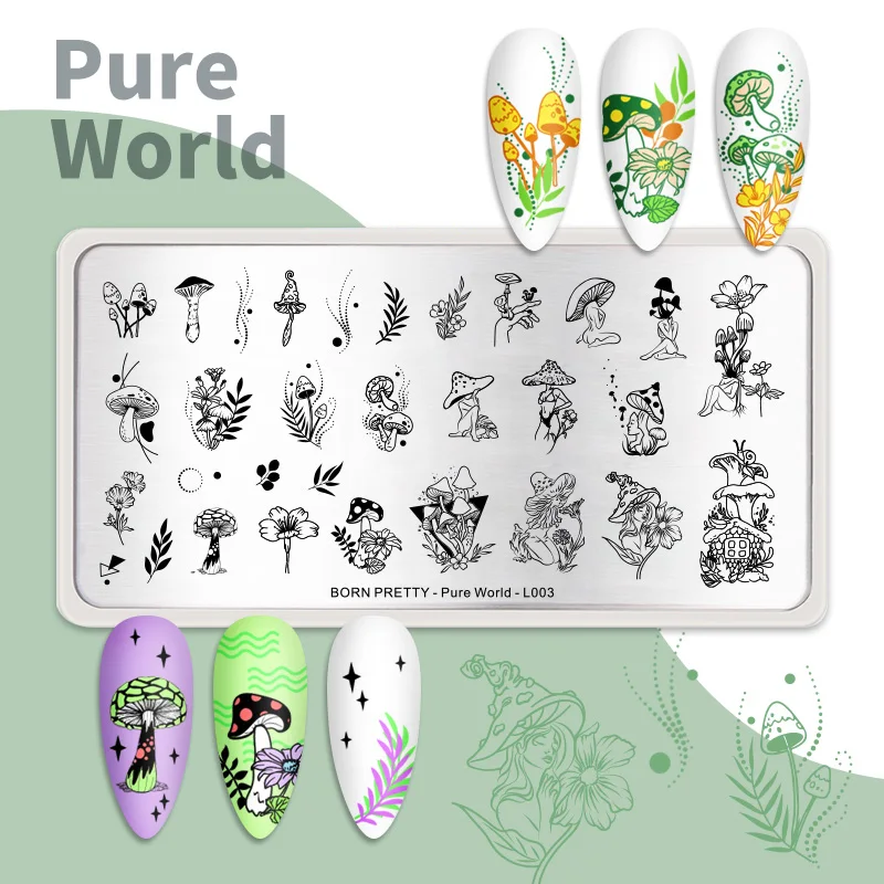 BORN PRETTY Leaves Texture Nail Stamping Plates Stainless Steel Stencils Tools Nail Art Stamping Template For DIY Image Print
BORN PRETTY Leaves Texture Nail Stamping Plates Stainless Steel Stencils Tools Nail Art Stamping Template For DIY Image Print