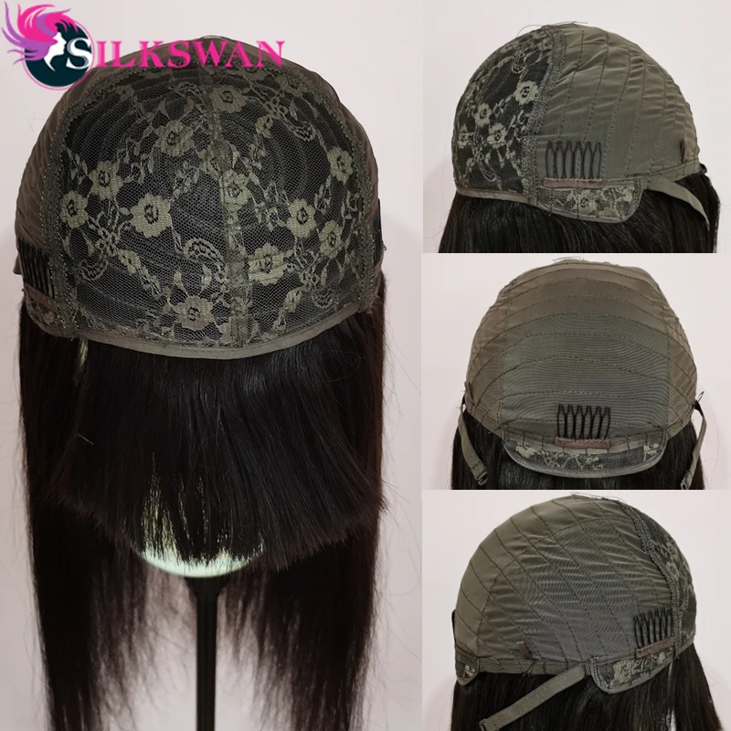 Silkswan Straight Wigs With Bang Full Machine Made Wigs Brazilian Remy Hair Wigs 180% Density Human Hair Wigs With Fringe
Silkswan Straight Wigs With Bang Full Machine Made Wigs Brazilian Remy Hair Wigs 180% Density Human Hair Wigs With Fringe