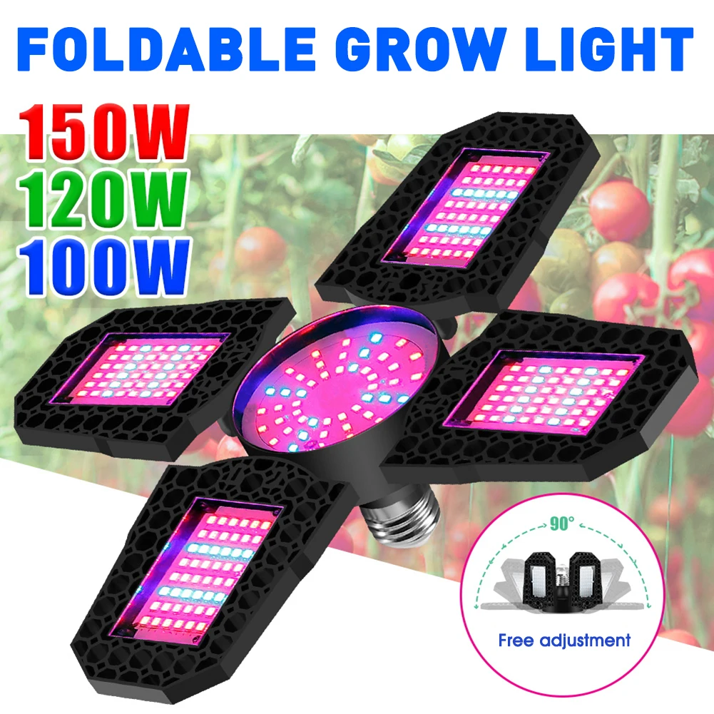 LED Glow Light 100/120/150W Ceiling Plant Lights Foldable Panels Red Blue Growing Lights Phytolamp For Greenhouse Indoor Plants
LED Glow Light 100/120/150W Ceiling Plant Lights Foldable Panels Red Blue Growing Lights Phytolamp For Greenhouse Indoor Plants