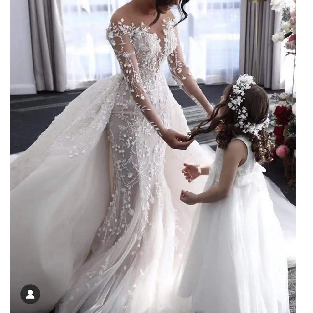 ball gown wedding dresses 2021 lace appliques detachable skirt long sleeve bridal dresses vestidos de noiva
ball gown wedding dresses 2021 lace appliques detachable skirt long sleeve bridal dresses vestidos de noiva
