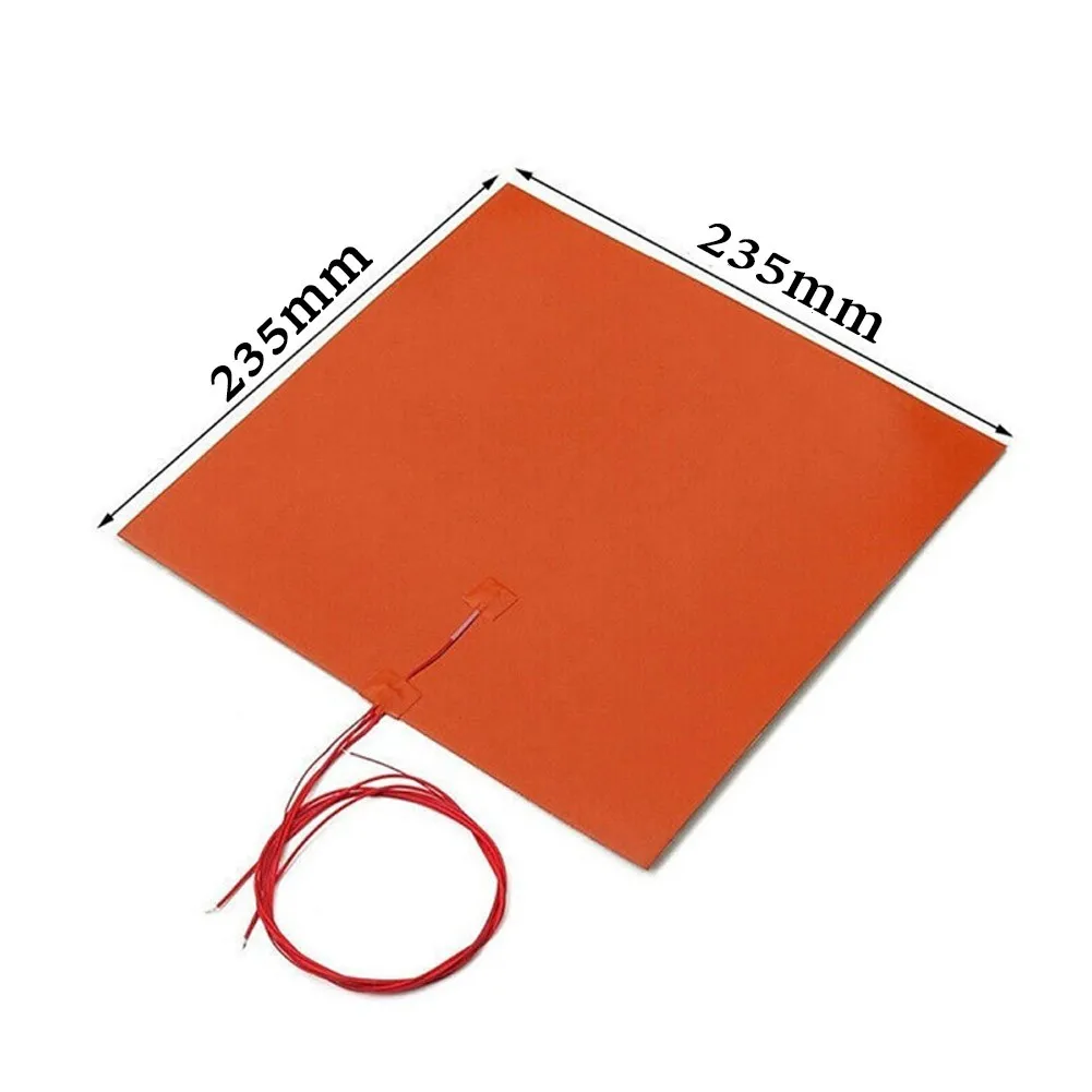 235x235mm Heating Pad 220V 500W Silicone Heater Mat Pad For Printer Heated Bed Heating Printer Hot Bed Heating Pad
235x235mm Heating Pad 220V 500W Silicone Heater Mat Pad For Printer Heated Bed Heating Printer Hot Bed Heating Pad