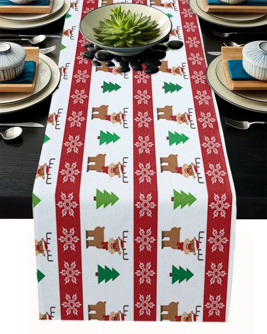 Christmas Elk And Snowflakes Table Runner Wedding Decoration Dinning Table Runners Placemat Christmas Decor Tablecloth
Christmas Elk And Snowflakes Table Runner Wedding Decoration Dinning Table Runners Placemat Christmas Decor Tablecloth