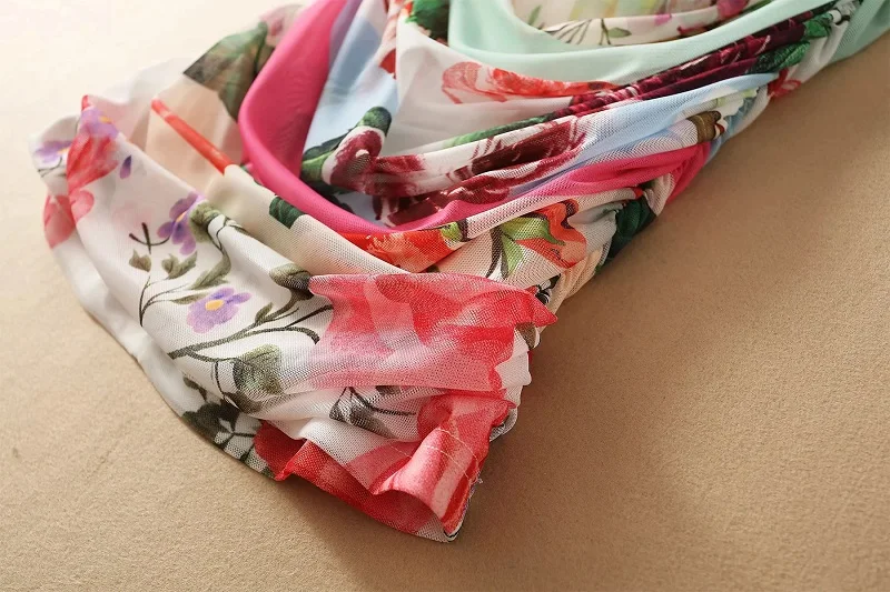 2021 Bodycon Dress Spring Summer Sexy Party Club Women O-Neck Colorful Floral Print Pleated Sexy Tulle Mesh Dress Big Elastic
2021 Bodycon Dress Spring Summer Sexy Party Club Women O-Neck Colorful Floral Print Pleated Sexy Tulle Mesh Dress Big Elastic