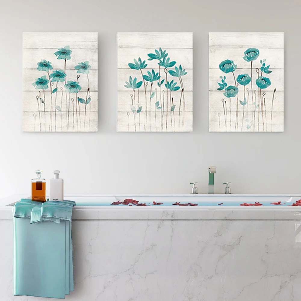 Teal Gray Bathroom Wall Decor Canvas Painting Flower Art for NordicPoster Farmhouse Scandinavian Bedroom Home Decor Pictures
Teal Gray Bathroom Wall Decor Canvas Painting Flower Art for NordicPoster Farmhouse Scandinavian Bedroom Home Decor Pictures