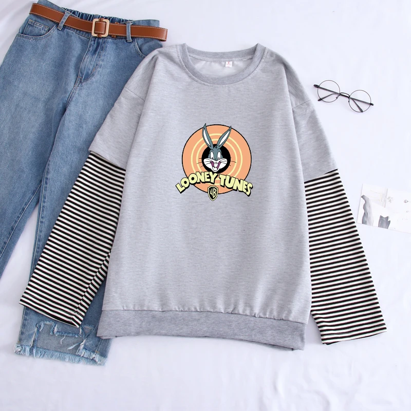 Korean Autumn Men's Streetwear Pullover 2019 New Cartoon Print Sweatshirt Fashion Stitching Color Loose Large Size Tops Male
Korean Autumn Men's Streetwear Pullover 2019 New Cartoon Print Sweatshirt Fashion Stitching Color Loose Large Size Tops Male