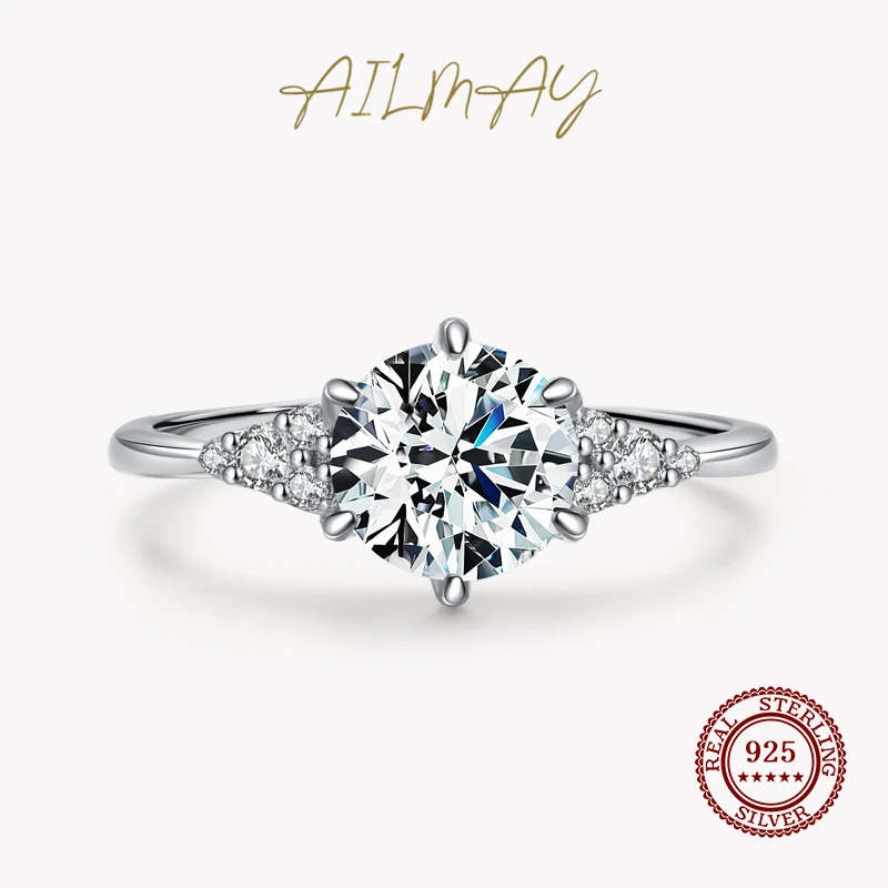 Ailmay Genuine 925 Sterling Silver Simplicity Six Claw Emerald Cut Dazzling Zirconia For Women Classic Wedding Fashion Jewelry
Ailmay Genuine 925 Sterling Silver Simplicity Six Claw Emerald Cut Dazzling Zirconia For Women Classic Wedding Fashion Jewelry