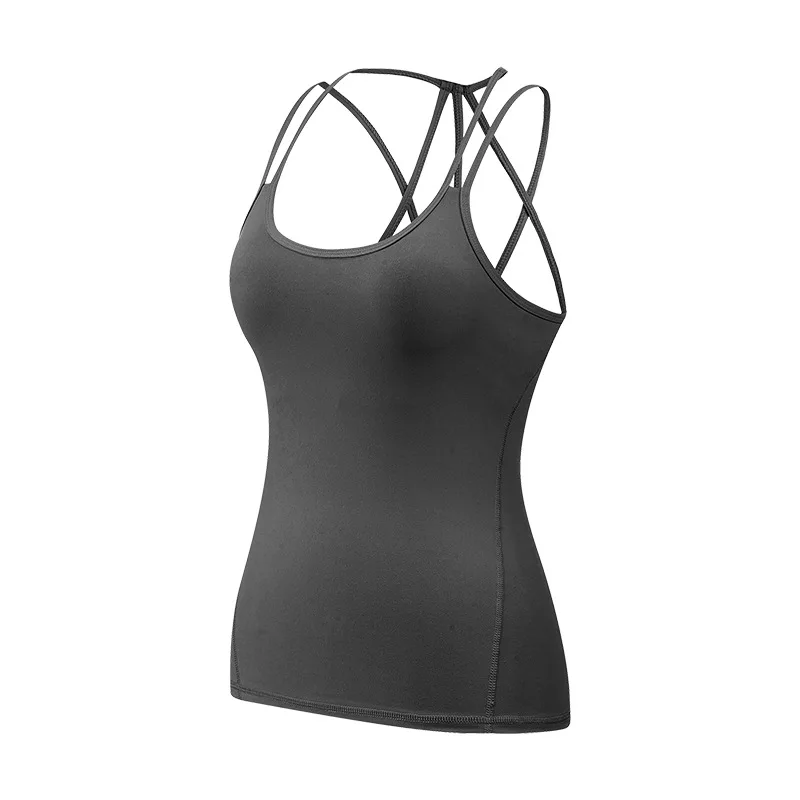 Women's Tops Vests Suspenders Breathable Aerobics Fitness Running Beautiful Back Workout Sleeveless Yoga Clothes Feminine 2021
Women's Tops Vests Suspenders Breathable Aerobics Fitness Running Beautiful Back Workout Sleeveless Yoga Clothes Feminine 2021