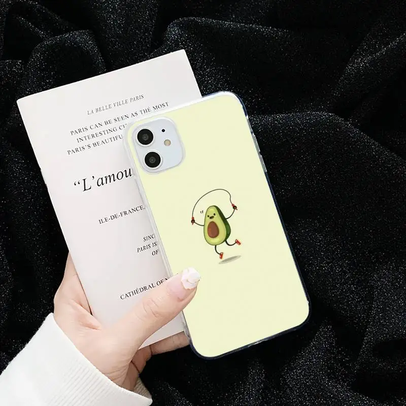 Cute cartoon avocado Phone Case Transparent for iPhone 6 7 8 11 12 s mini pro X XS XR MAX Plus cover funda shell
Cute cartoon avocado Phone Case Transparent for iPhone 6 7 8 11 12 s mini pro X XS XR MAX Plus cover funda shell