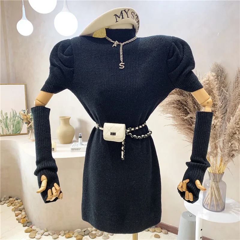 New Women's Clothing 2021 Autumn Winter solid color versatile half high collar temperament Knitted sweater dress
New Women's Clothing 2021 Autumn Winter solid color versatile half high collar temperament Knitted sweater dress