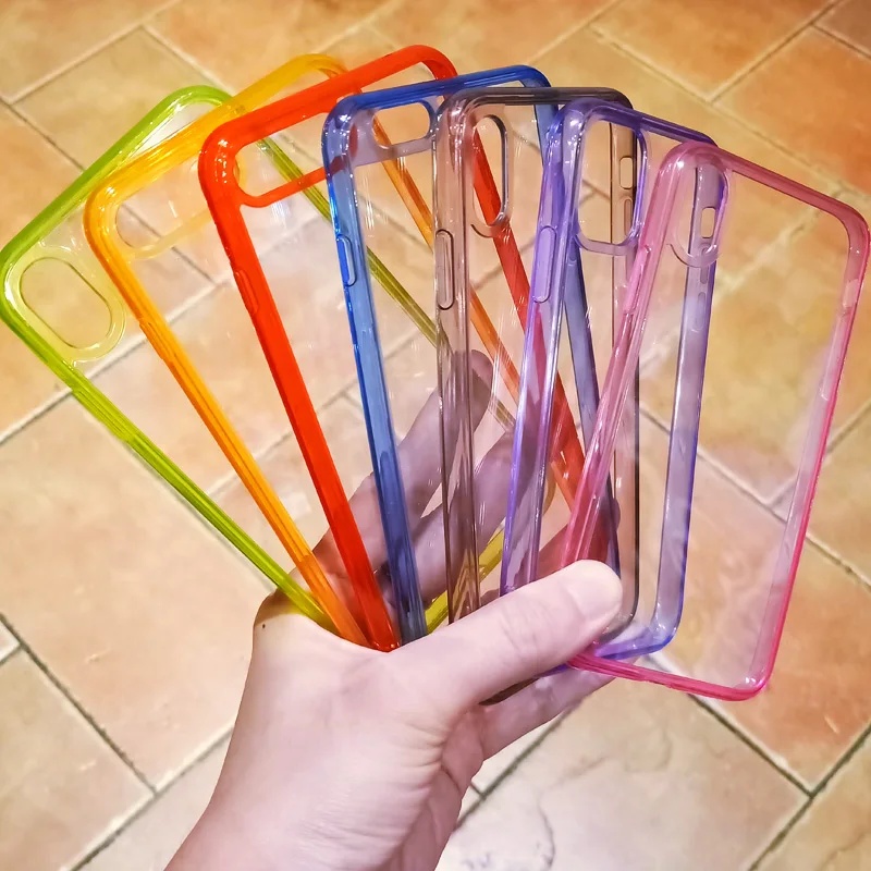 Fluorescence Clear Bumper Case for iPhone 12 11 Pro Max Xr XS Max Transparent Soft Capa Funda for iPhone 8 7 6Plus Acrylic Case
Fluorescence Clear Bumper Case for iPhone 12 11 Pro Max Xr XS Max Transparent Soft Capa Funda for iPhone 8 7 6Plus Acrylic Case