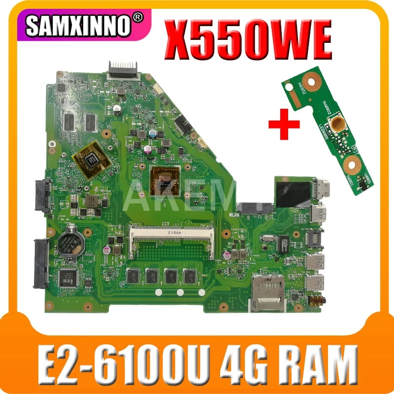 X550WE материнская плата E2-6100U 4 Гб ОЗУ для For Asus X550W X550WE X550W D552W X552WE материнская плата для ноутбука X550WE Материнская плата Тест 100% ОК
X550WE материнская плата E2-6100U 4 Гб ОЗУ для For Asus X550W X550WE X550W D552W X552WE материнская плата для ноутбука X550WE Материнская плата Тест 100% ОК