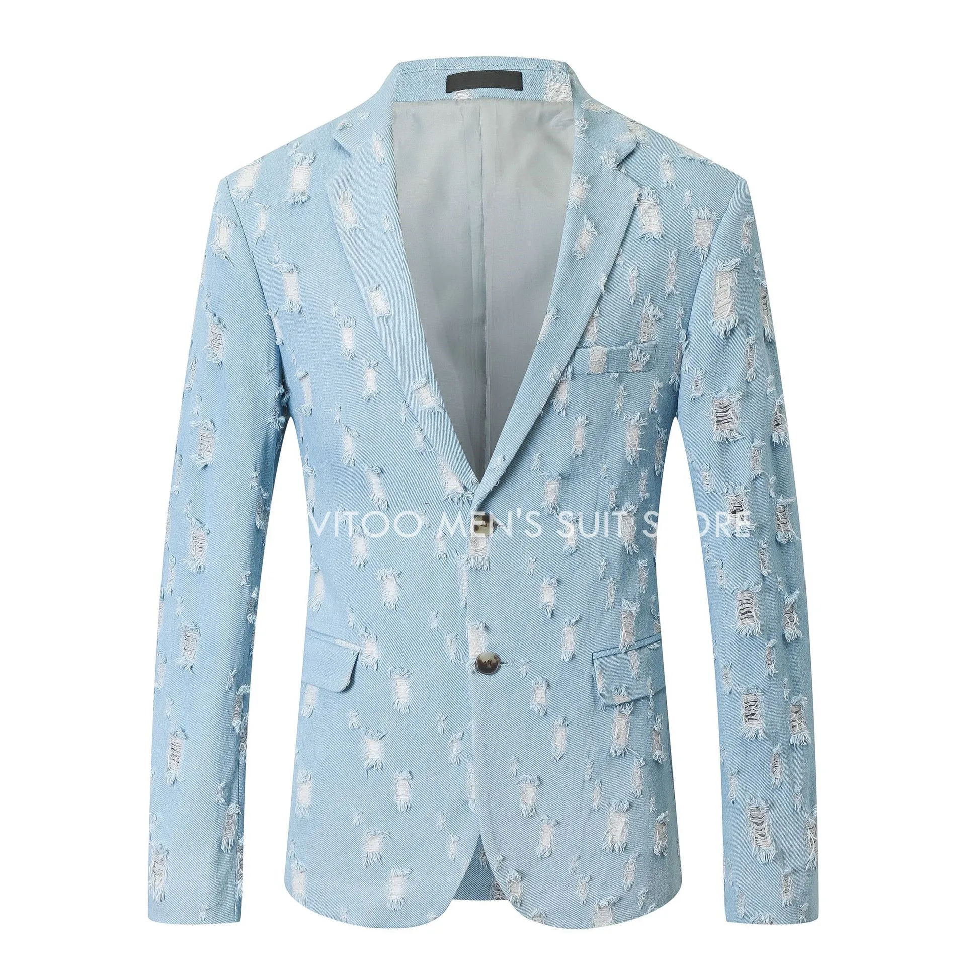 Blue Denim Jacket For Men Slim Fit/Fashion Latest Design Casual Male West Coat/Spring Autumn Formal Men'S Clothing/New Blazer
Blue Denim Jacket For Men Slim Fit/Fashion Latest Design Casual Male West Coat/Spring Autumn Formal Men'S Clothing/New Blazer
