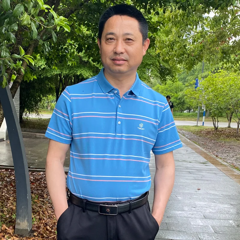 Mature Men Summer Cross Striped Polo Shirt Pink Blue Turn Down Collar Three Button Front Short Sleeve Top For Father Casual Wear
Mature Men Summer Cross Striped Polo Shirt Pink Blue Turn Down Collar Three Button Front Short Sleeve Top For Father Casual Wear
