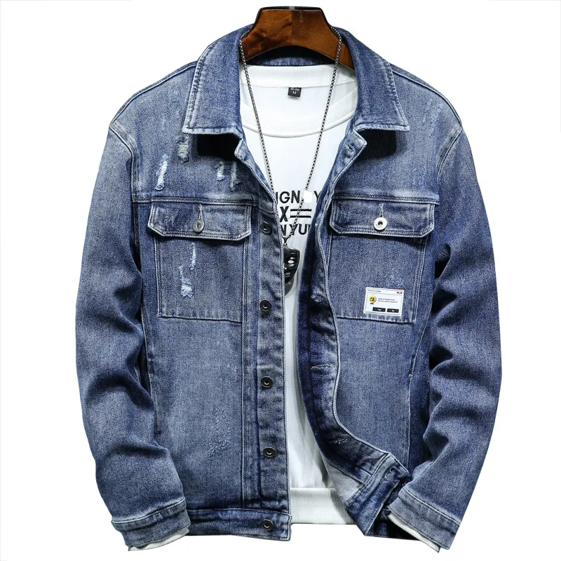 Denim jacket men's thickened autumn and winter jacket
Denim jacket men's thickened autumn and winter jacket