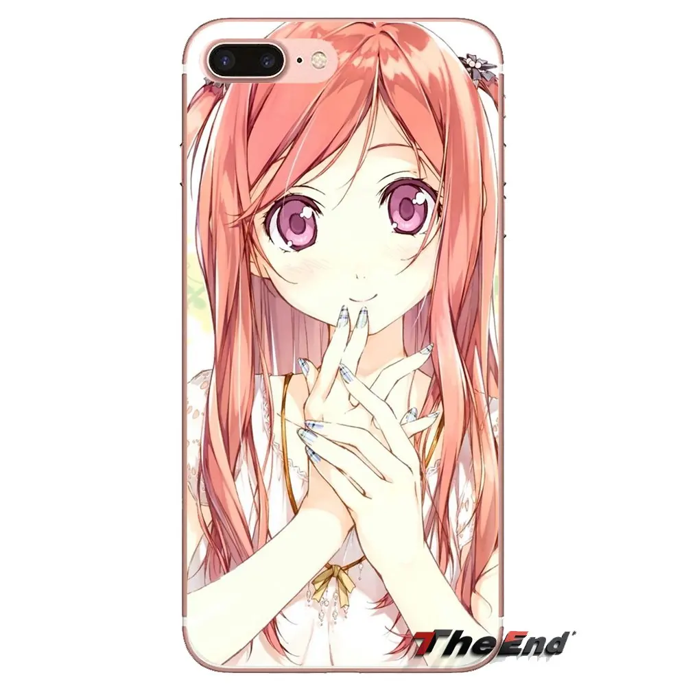 Аниме для девочек Чехлы телефона 2 мешок TPU чехол iPhone XS Max XR X 4 4S 5 5S 5C SE 6 6S 7 8 плюс samsung