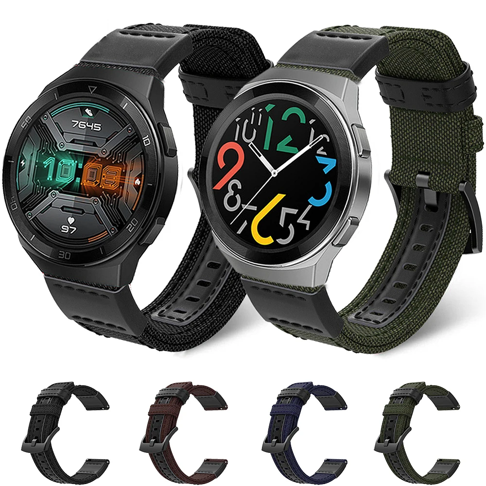 Nylon Strap Watchband for Huawei Watch Gt 2e / Gt2 GT 2 46mm Band Smart Watch Bracelet Sport Replacement Wristband Correa
Nylon Strap Watchband for Huawei Watch Gt 2e / Gt2 GT 2 46mm Band Smart Watch Bracelet Sport Replacement Wristband Correa