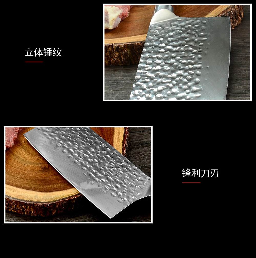 XYj Chopping Stainless Steel 7'' inch 5cr15 Sharp Blade Cleaver Serbian Chef Kitchen Chopper Slicer Deboning Knife Cooking Tools 
XYj Chopping Stainless Steel 7'' inch 5cr15 Sharp Blade Cleaver Serbian Chef Kitchen Chopper Slicer Deboning Knife Cooking Tools