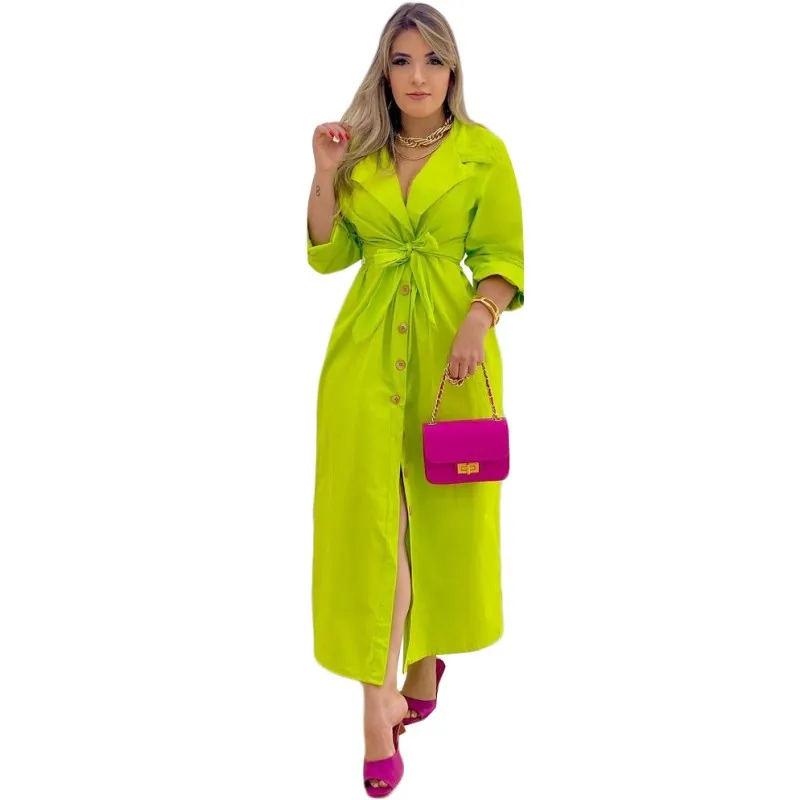 Women Long Shirt Dress Fashion Solid Suit Collar Casual Maxi Dresses Slim Sexy Ladies Robe 2021 Fall New Elegant Party Vestidos
Women Long Shirt Dress Fashion Solid Suit Collar Casual Maxi Dresses Slim Sexy Ladies Robe 2021 Fall New Elegant Party Vestidos