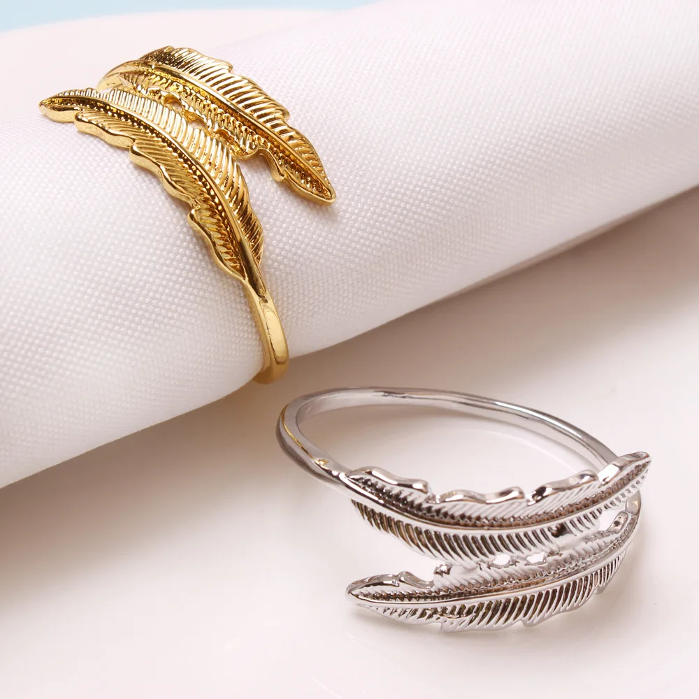 10pcs Creative alloy silver feather napkin buckle new western restaurant napkin ring plating towel buckle hotel table decora
10pcs Creative alloy silver feather napkin buckle new western restaurant napkin ring plating towel buckle hotel table decora