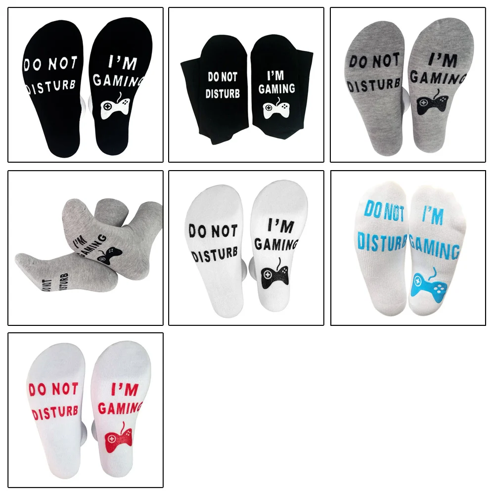 Unisex Novelty Socks Do Not Disturb I Am Gaming Funny Letter Printed Socks JAN88 
Unisex Novelty Socks Do Not Disturb I Am Gaming Funny Letter Printed Socks JAN88