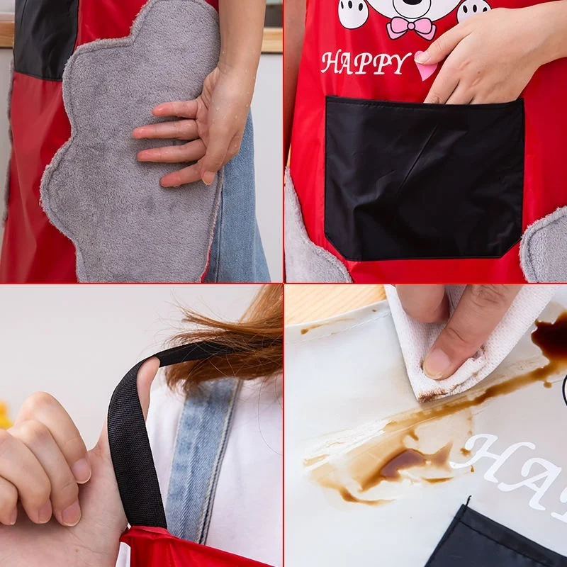 Apron Waterproof Oil-Proof Kitchen Waist Apron With Side Hand Towel Kitchen Cookware Cute Apron Kitchen Cooking Accessories
Apron Waterproof Oil-Proof Kitchen Waist Apron With Side Hand Towel Kitchen Cookware Cute Apron Kitchen Cooking Accessories