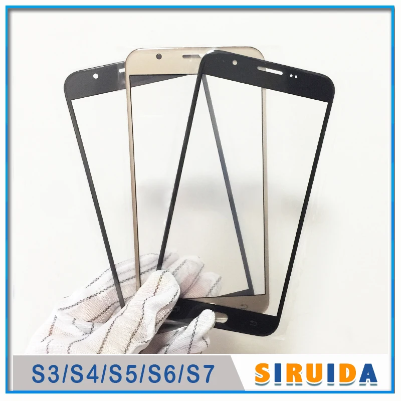 10 шт. ЖК передний Внешний объектив для Samsung Galaxy S3 S4 S5 S6 S7 Active Mini i9300 i9500 G9200 G9300