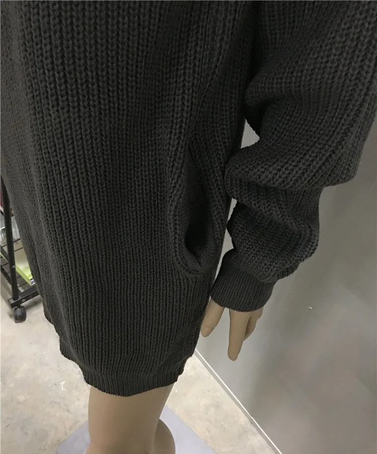 2020 pull col rouler femme Women double pocket long sleeve turtleneck sweater dress Solid pullover khaki gray black sweater
2020 pull col rouler femme Women double pocket long sleeve turtleneck sweater dress Solid pullover khaki gray black sweater