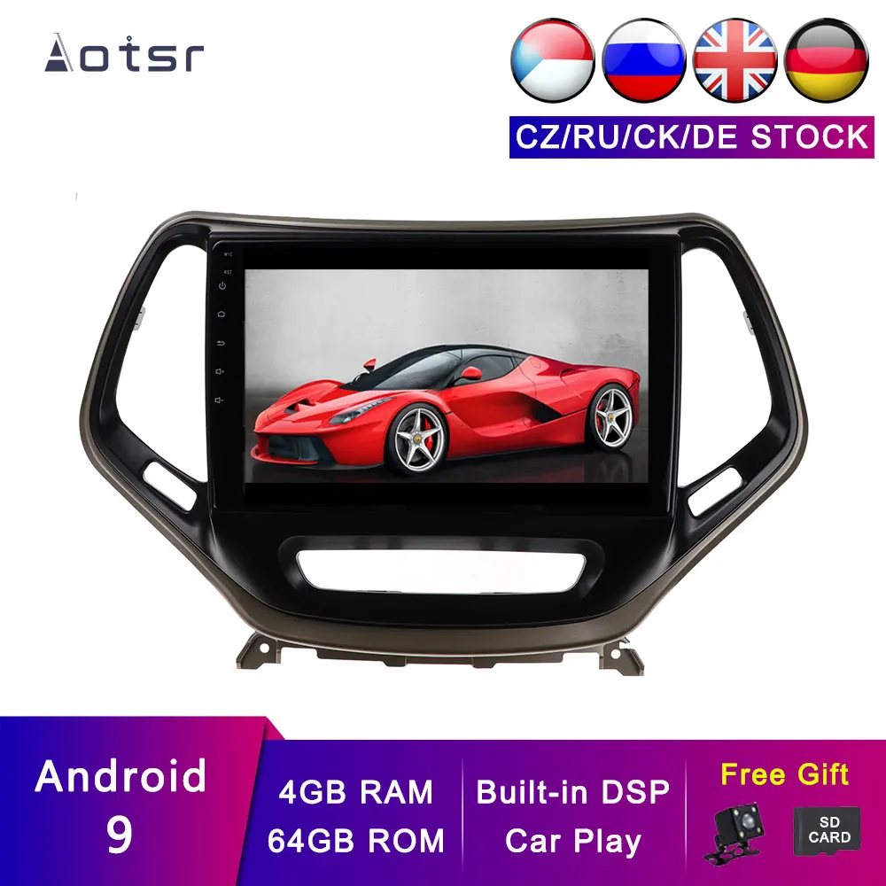 AOTSR Android 9 Car GPS For JEEP Cherokee 2014-2018 Navigation Car Player Multimedia Tape Recorder DSP Stereo Head Unit 4G + 64G
AOTSR Android 9 Car GPS For JEEP Cherokee 2014-2018 Navigation Car Player Multimedia Tape Recorder DSP Stereo Head Unit 4G + 64G