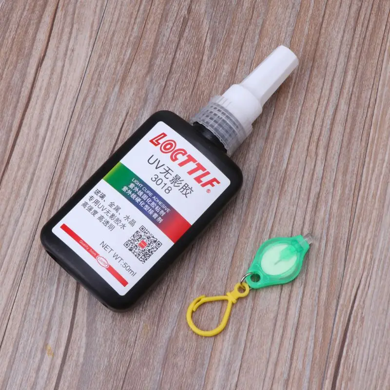 UV Light 50ml UV Glue UV Curing Adhesive Transparent Crystal Glue Glass Adhesive N0HB