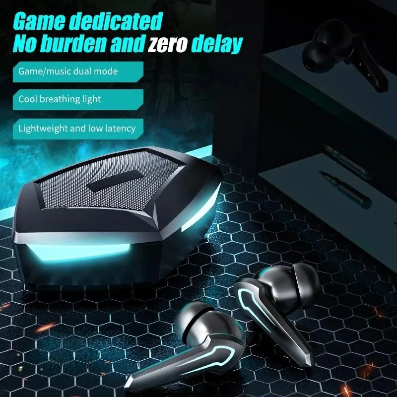 Tws Wireless Headphones E-sports Game Bluetooth Headset LED Light In-ear Gaming Earphone Sports For Xiaomi Huawei Smartphone
Tws Wireless Headphones E-sports Game Bluetooth Headset LED Light In-ear Gaming Earphone Sports For Xiaomi Huawei Smartphone