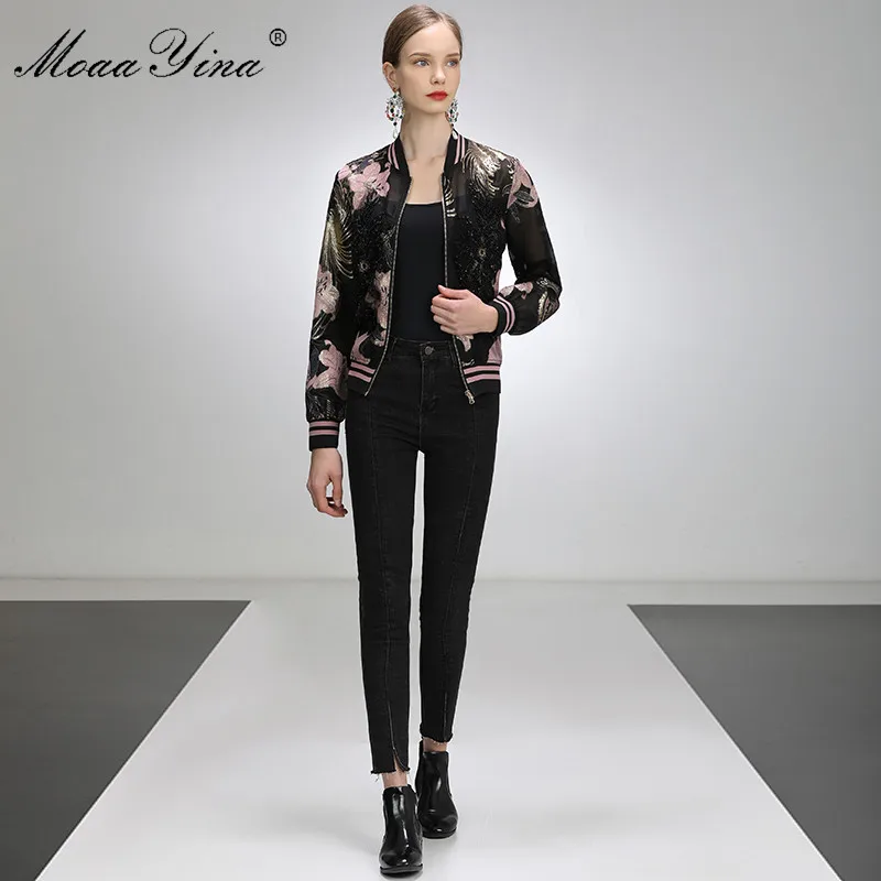MoaaYina Fashion Designer Long sleeve Jacket jacket Spring Summer Women's Flower Beading Casual Elegant Short Jacket jacket
MoaaYina Fashion Designer Long sleeve Jacket jacket Spring Summer Women's Flower Beading Casual Elegant Short Jacket jacket