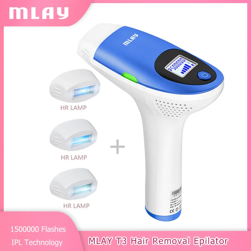 MLAY T3 IPL Laser Epilator Laser Hair Removal Device with 500000 shots home use photo depilador for women laser hair removal
MLAY T3 IPL Laser Epilator Laser Hair Removal Device with 500000 shots home use photo depilador for women laser hair removal