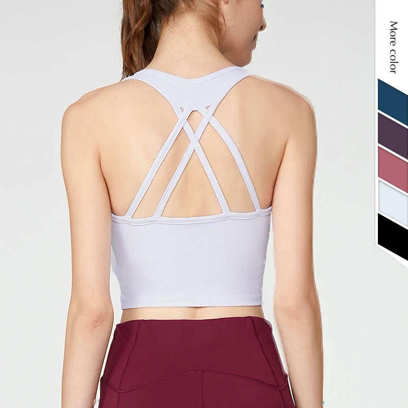 Womens Sports Bra Yoga Underwear Gather Shockproof Cross Straps Gym Workout Crop Tops Sexy Brassiere With Chest Pad
Womens Sports Bra Yoga Underwear Gather Shockproof Cross Straps Gym Workout Crop Tops Sexy Brassiere With Chest Pad