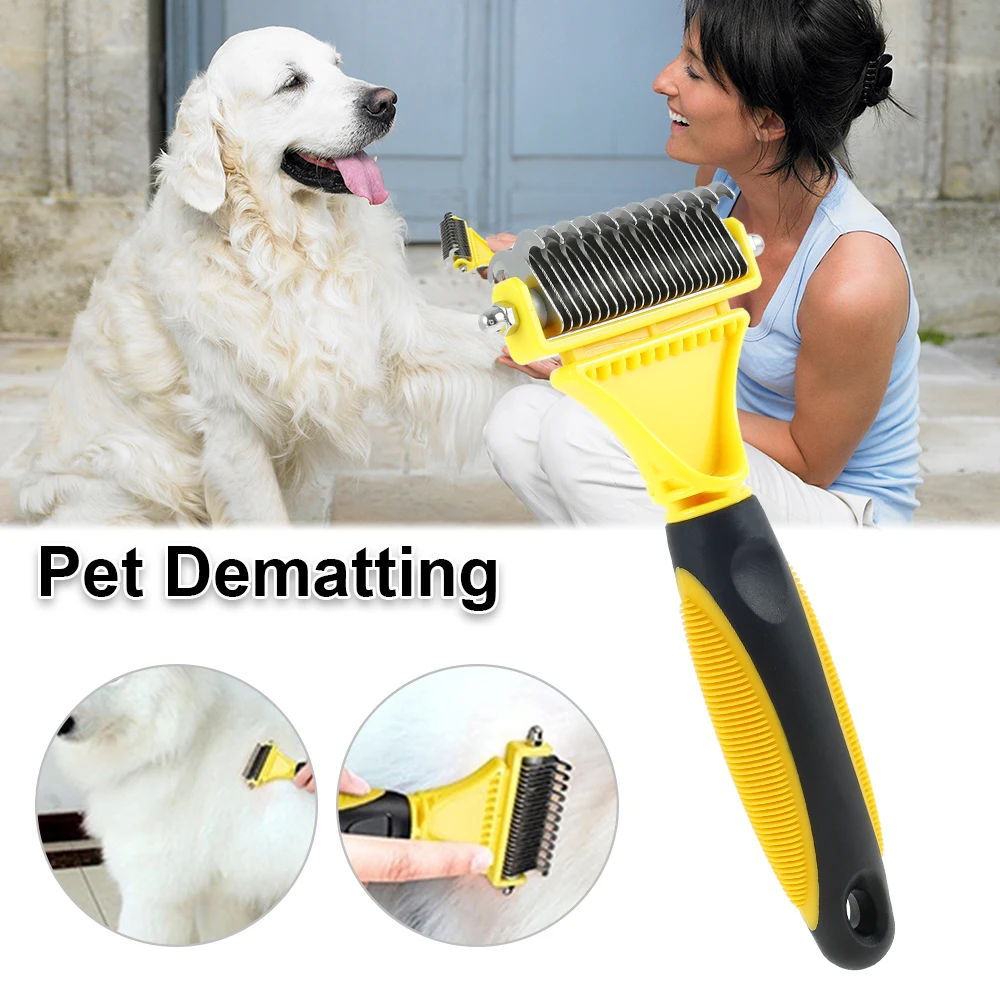Pet Grooming Brus/Pet Dematting Comb/Pet Undercoat Rake Fur Comb Brush Slicker Tool Removing Tangles Knots
Pet Grooming Brus/Pet Dematting Comb/Pet Undercoat Rake Fur Comb Brush Slicker Tool Removing Tangles Knots