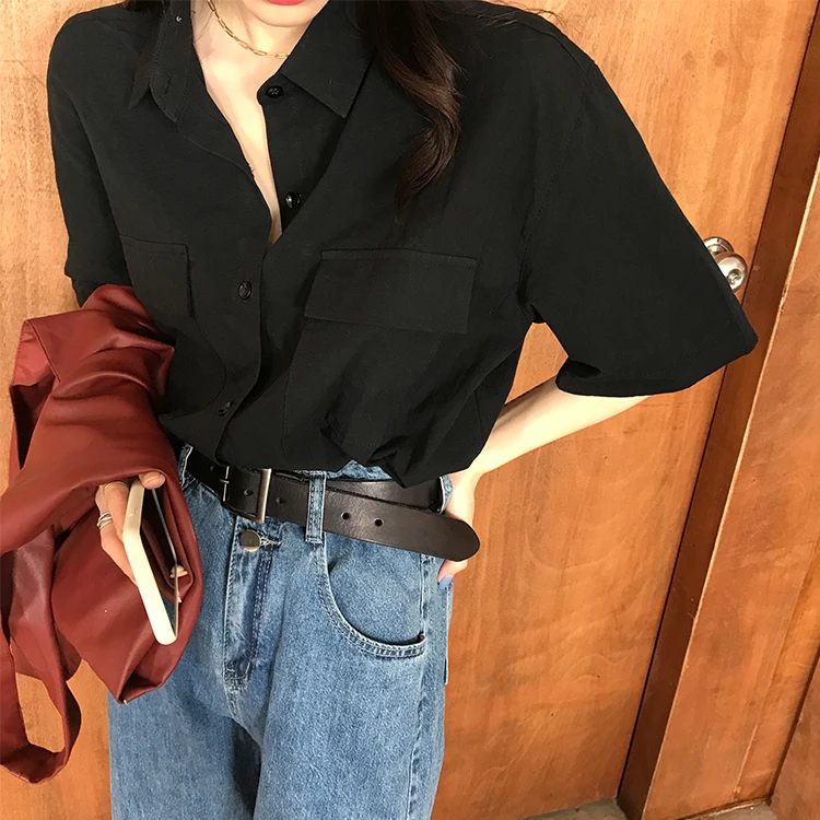 New spring Vintage yellow Shirt female Oversize Tops Women short sleeve Girls Blouse Summer Plus Size Women Blouses femme Blusas
New spring Vintage yellow Shirt female Oversize Tops Women short sleeve Girls Blouse Summer Plus Size Women Blouses femme Blusas