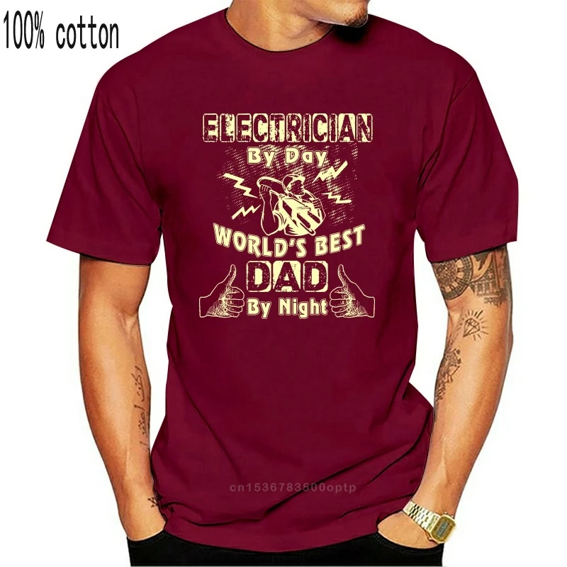 Men Tee Shirt Tops Short Sleeve Cotton Fitness T-shirts Mens Electrician Dad T-shirt Funny World's Best Dad Gift Shirt
Men Tee Shirt Tops Short Sleeve Cotton Fitness T-shirts Mens Electrician Dad T-shirt Funny World's Best Dad Gift Shirt